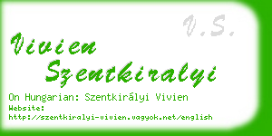 vivien szentkiralyi business card